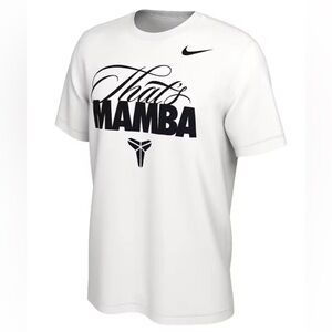 Nike Kobe Bryant “That’s Mamba” White Black Graphic Tee T Shirt-Mens Large